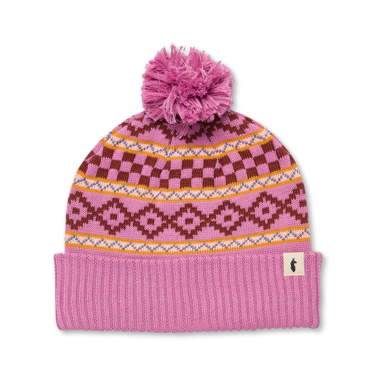 Cumbre Beanie, Dusty Rose, Detail
