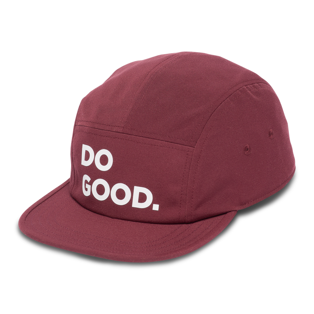 Do Good 5-Panel Hat, Mulberry, Detail
