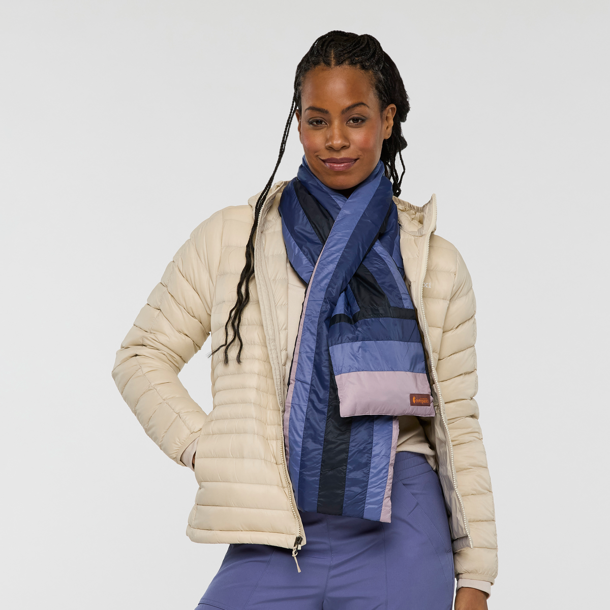 Fuego Down Scarf, Lifestyle