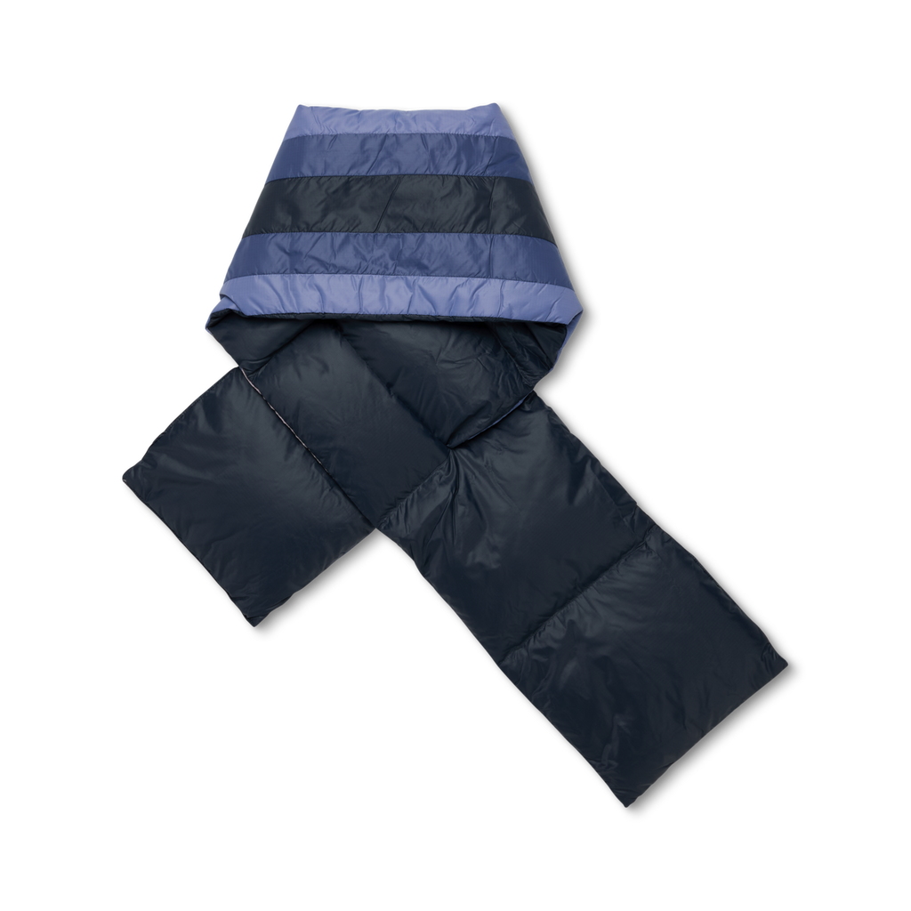Fuego Down Scarf, Carbon Stripes, Detail
