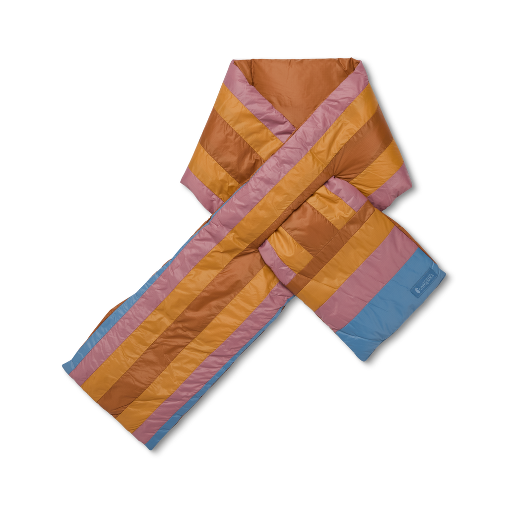 Fuego Down Scarf, Sienna Stripes, Detail