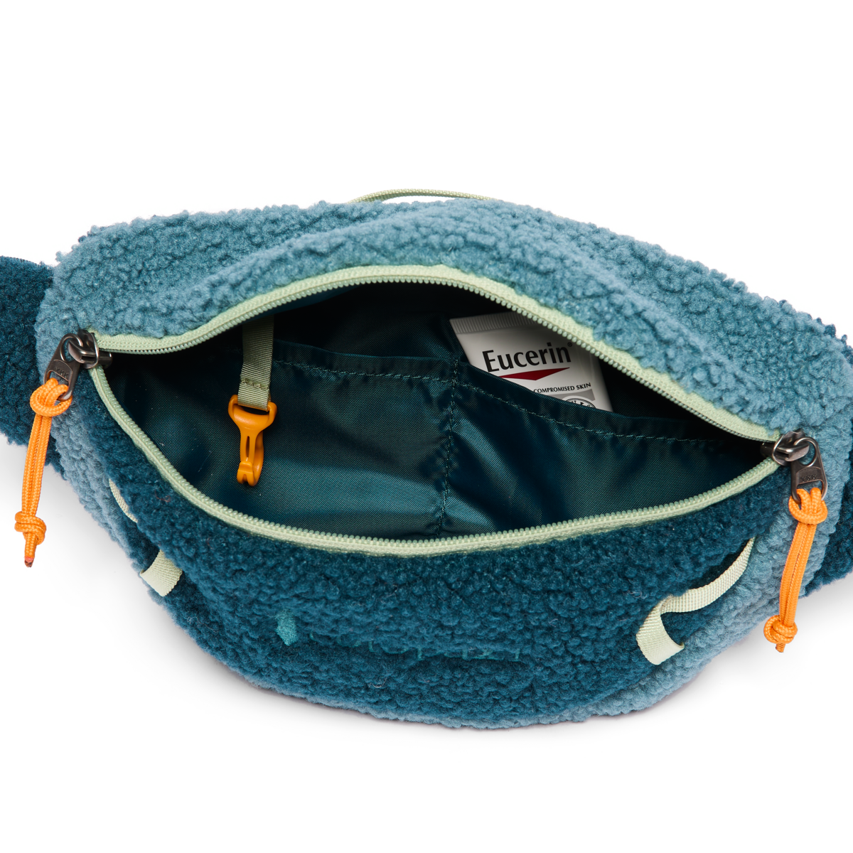 High Pile Fleece 3L Sling, Abyss/Drizzle, Detail