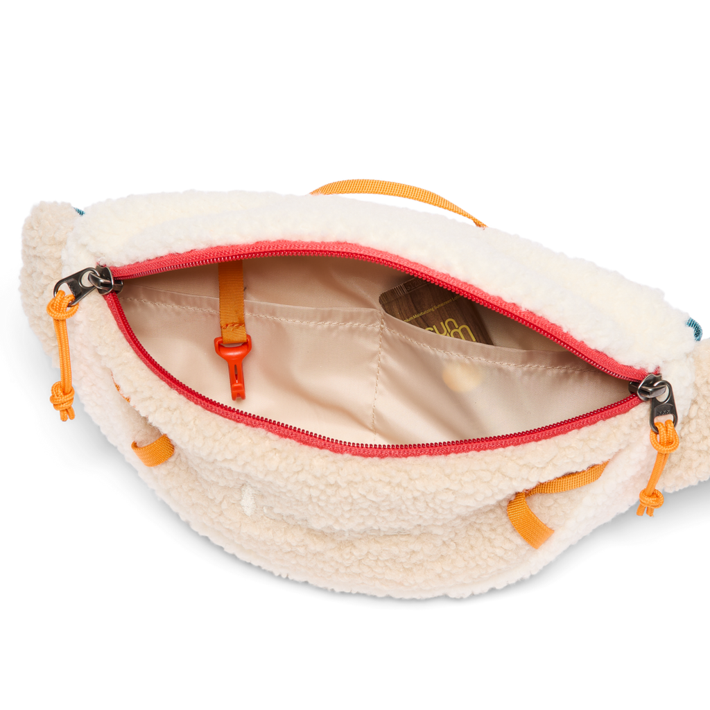 High Pile Fleece 3L Sling, Cream/Bone, Detail
