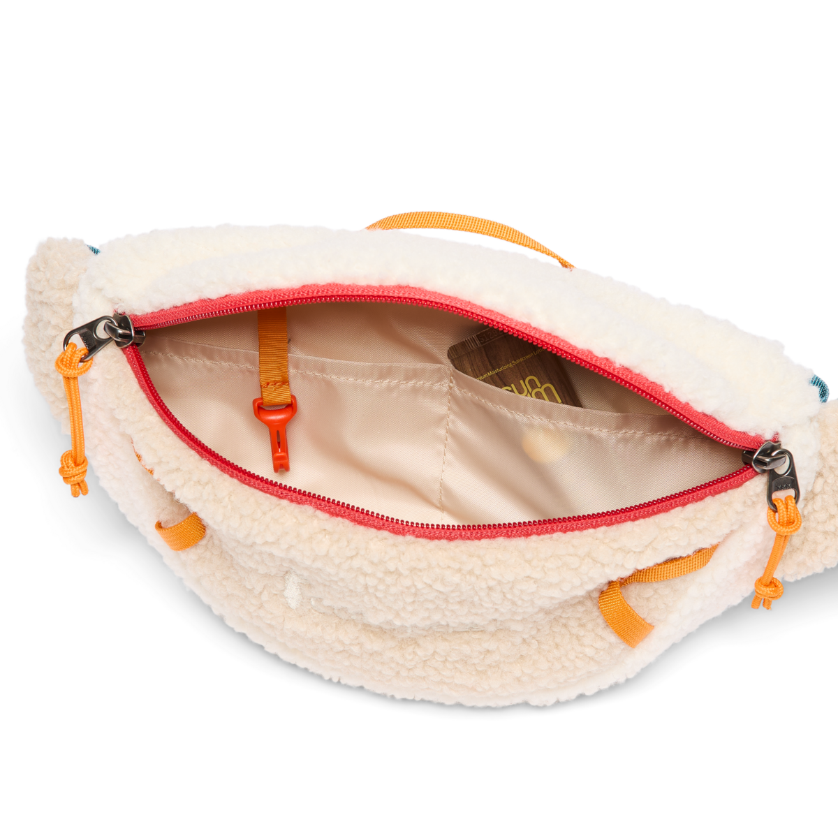 High Pile Fleece 3L Sling, Cream/Bone, Detail