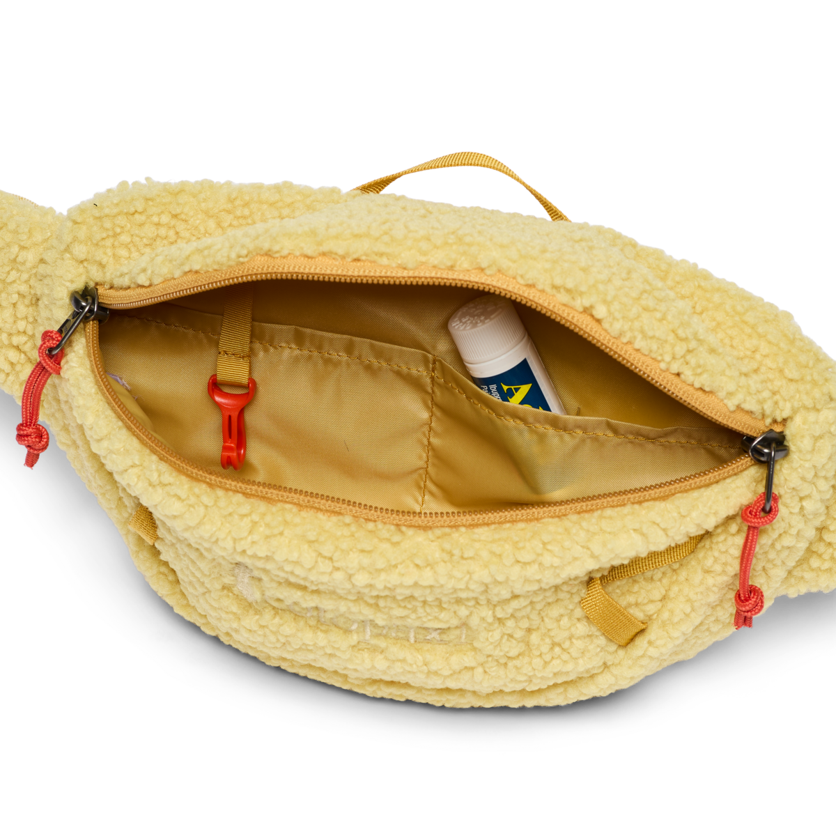 High Pile Fleece 3L Sling, Wheat, Detail