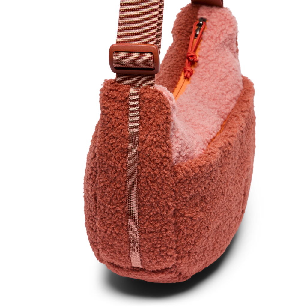 High Pile Fleece 6L Crescent Bag, Clay/Faded Brick