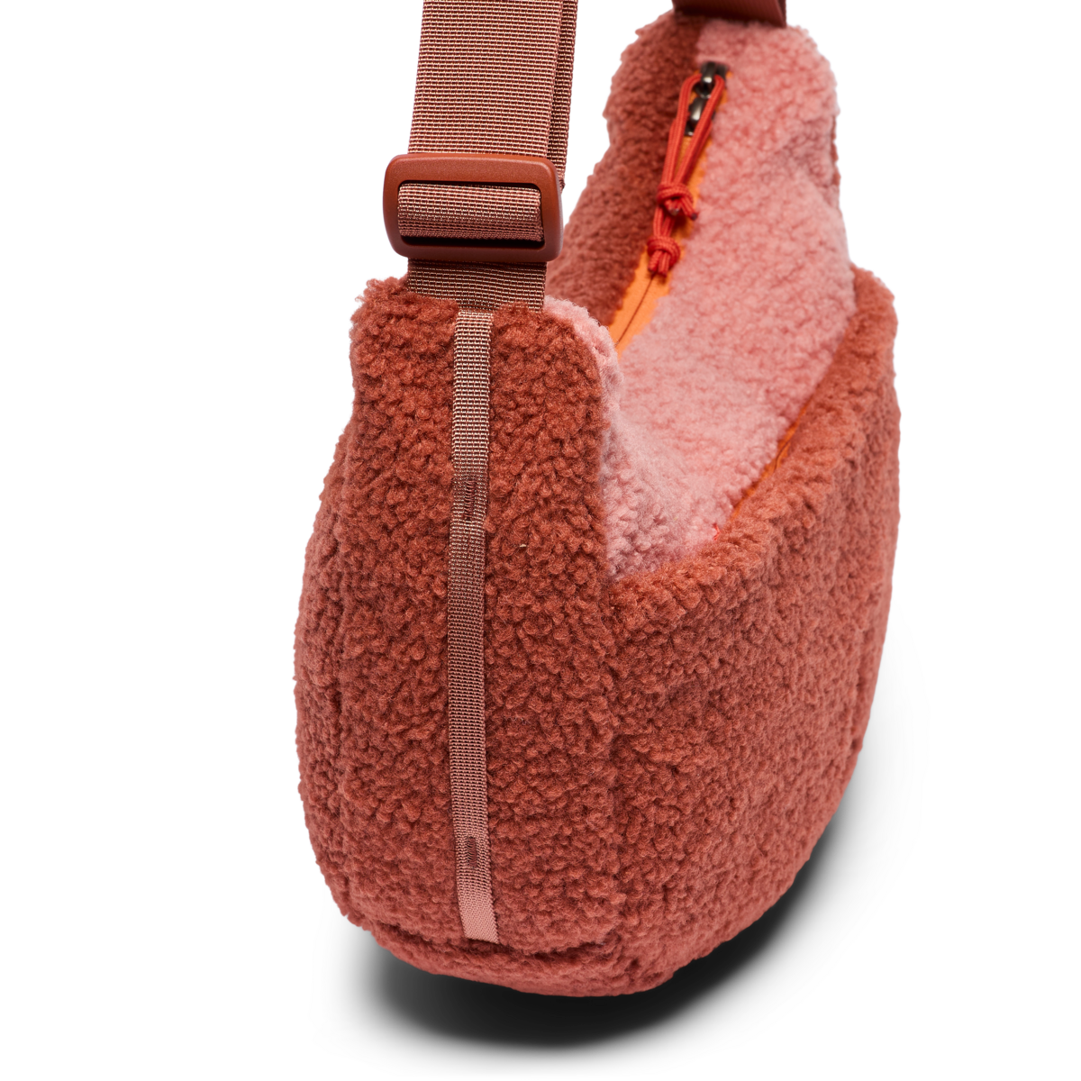 High Pile Fleece 6L Crescent Bag, Clay/Faded Brick