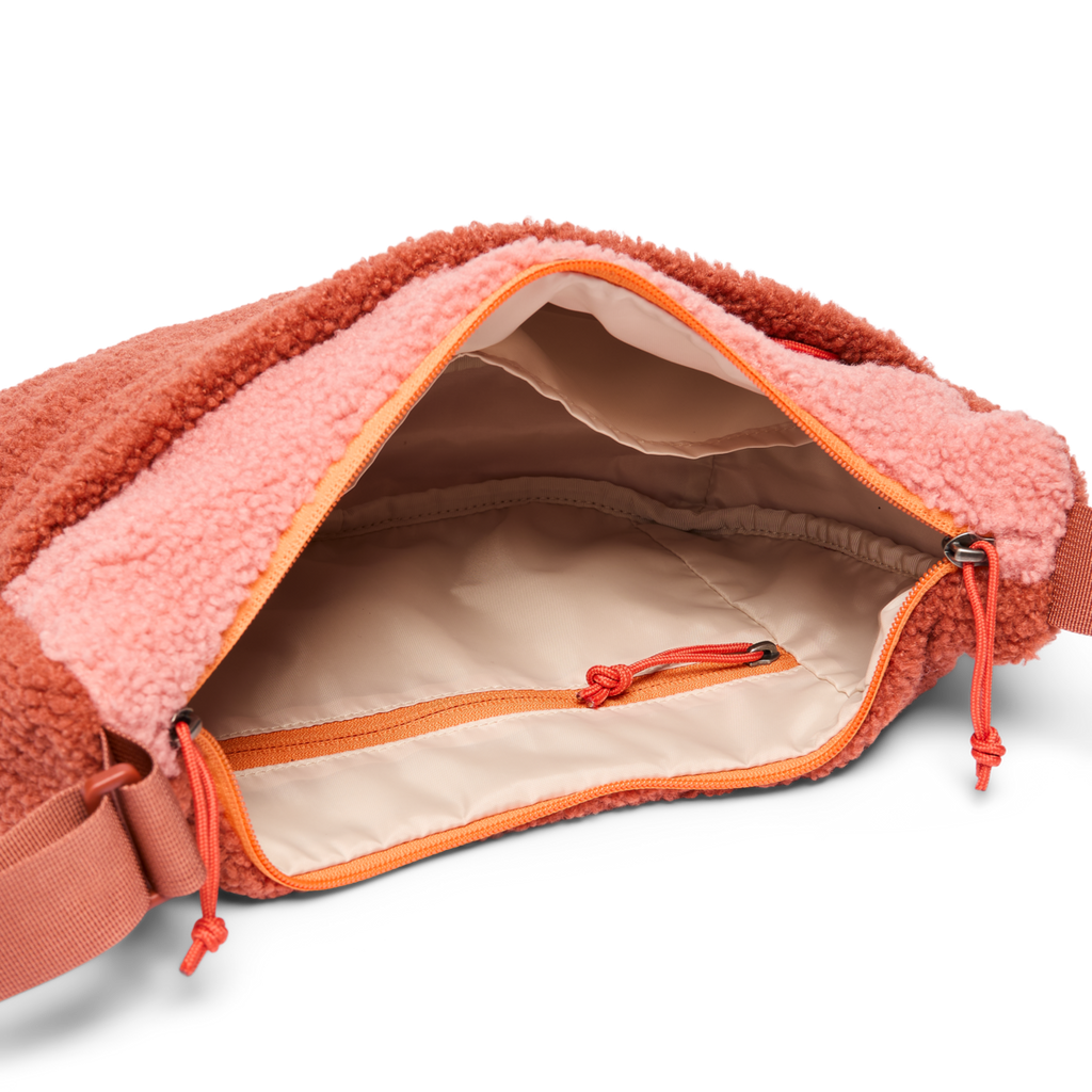 High Pile Fleece 6L Crescent Bag, Clay/Faded Brick