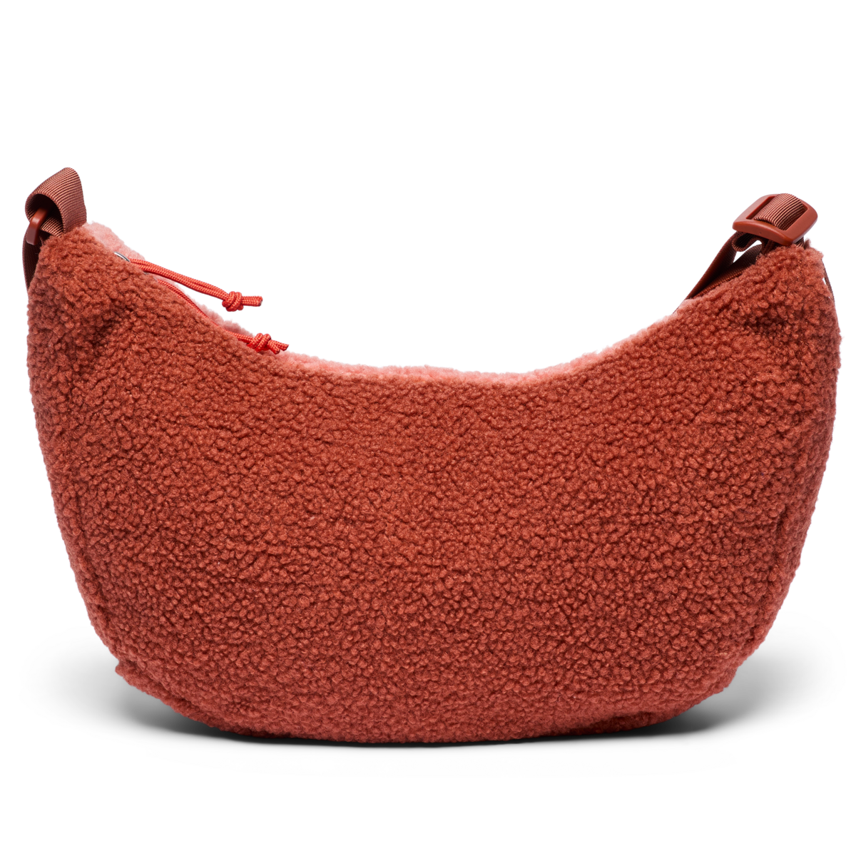 High Pile Fleece 6L Crescent Bag, Clay/Faded Brick