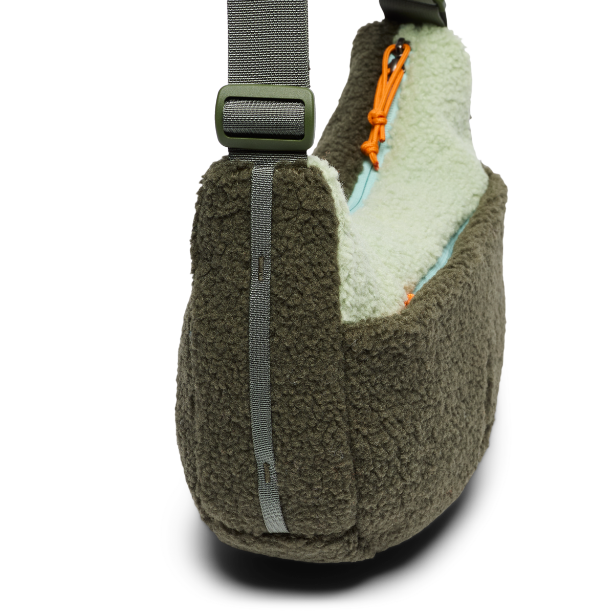 High Pile Fleece 6L Crescent Bag, Fatigue/Green Tea