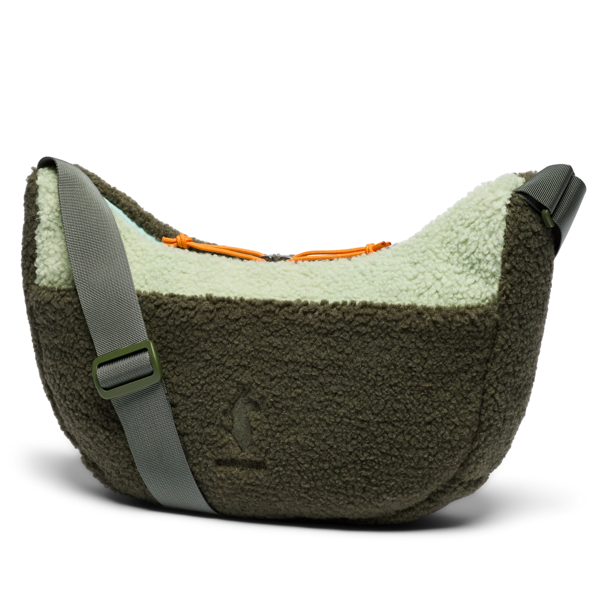 High Pile Fleece 6L Crescent Bag, Fatigue/Green Tea