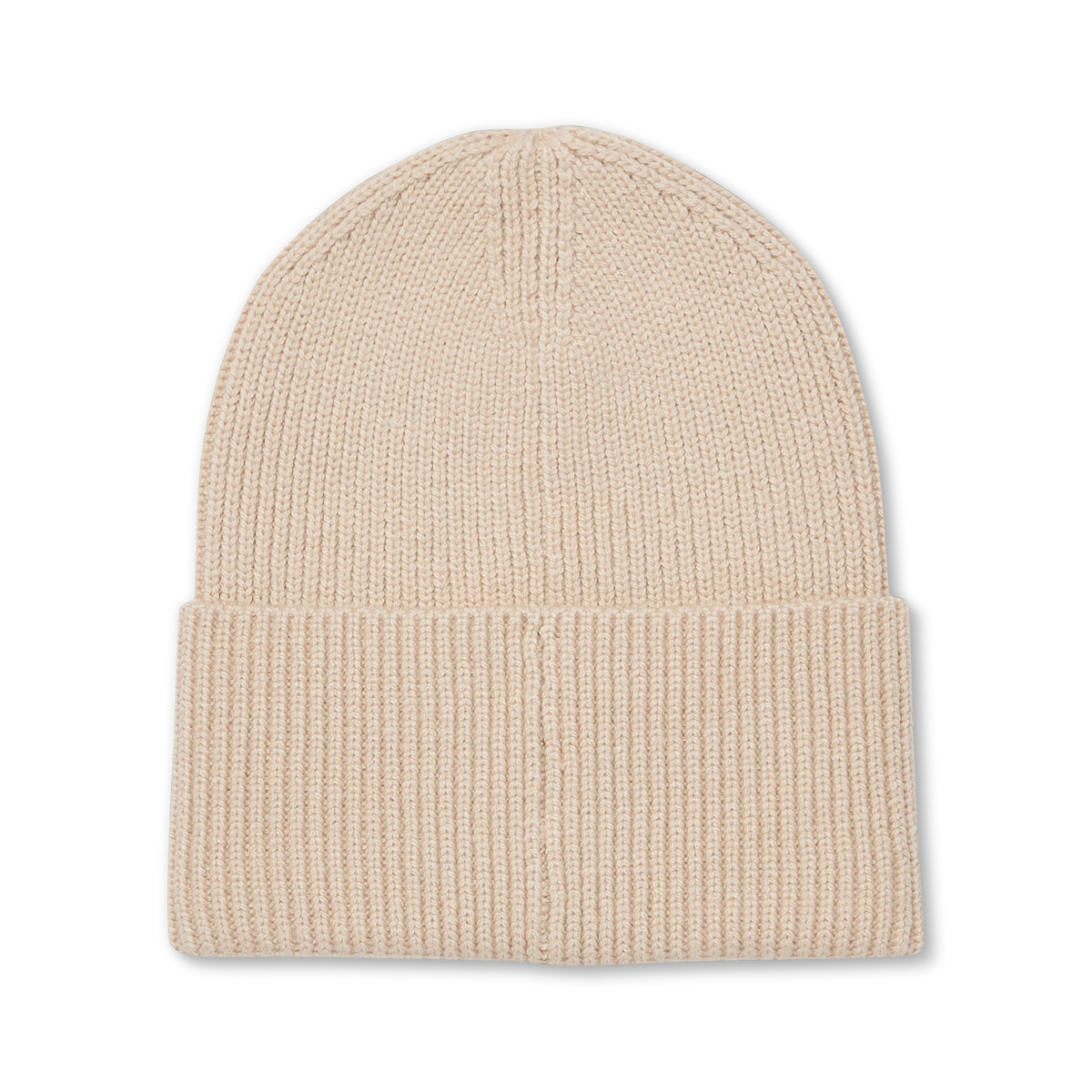 Knit Cuff Beanie, Cream, Detail