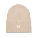 Knit Cuff Beanie, Cream, Detail
