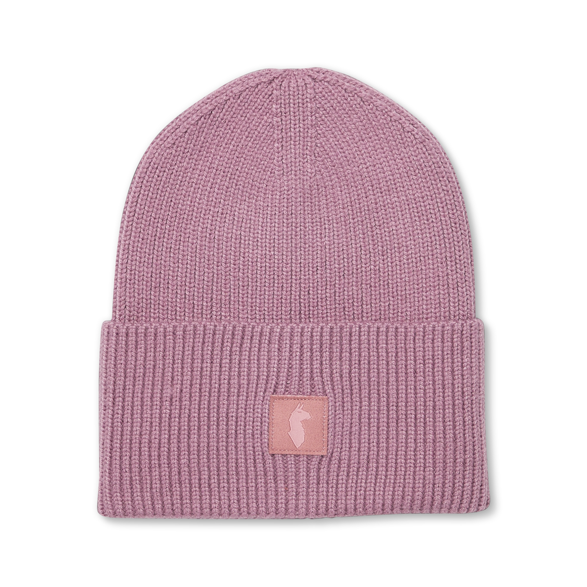 Knit Cuff Beanie, Dusty Rose, Detail