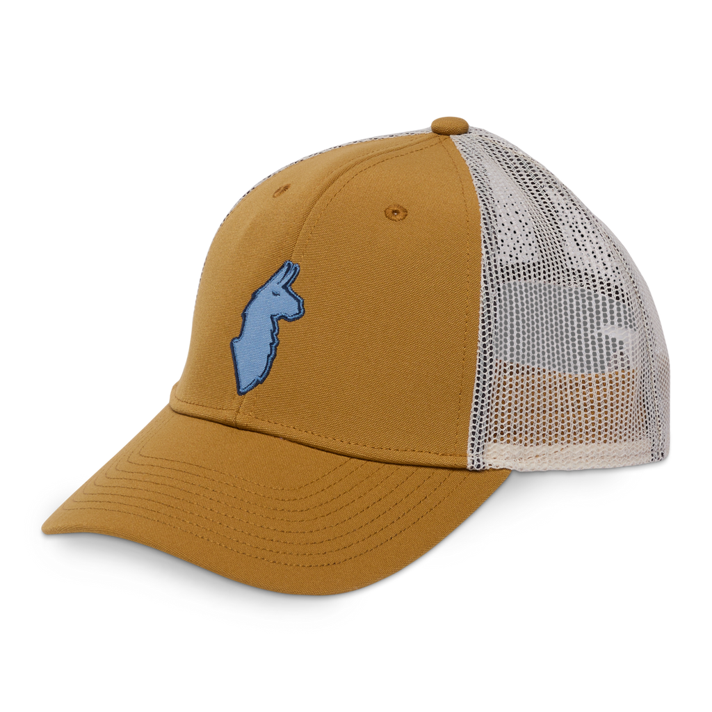 Llama Trucker Hat, Bronze, Detail