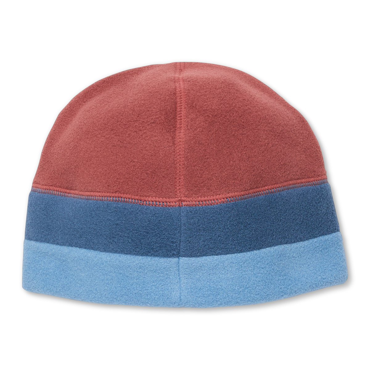 Teca Fleece Beanie, Nutmeg Stripes, Detail