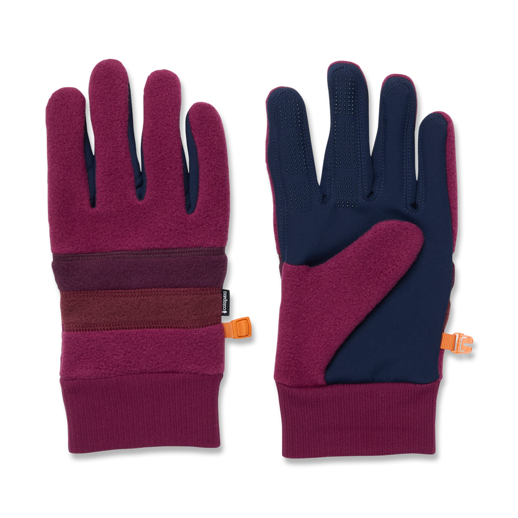 Teca Fleece Gloves, Jam, Detail
