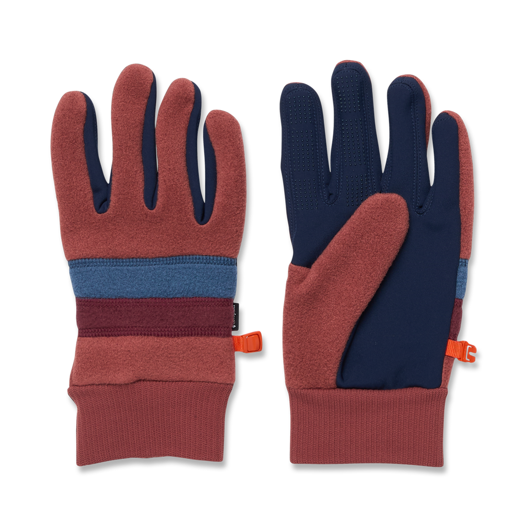 Teca Fleece Gloves, Nutmeg, Detail