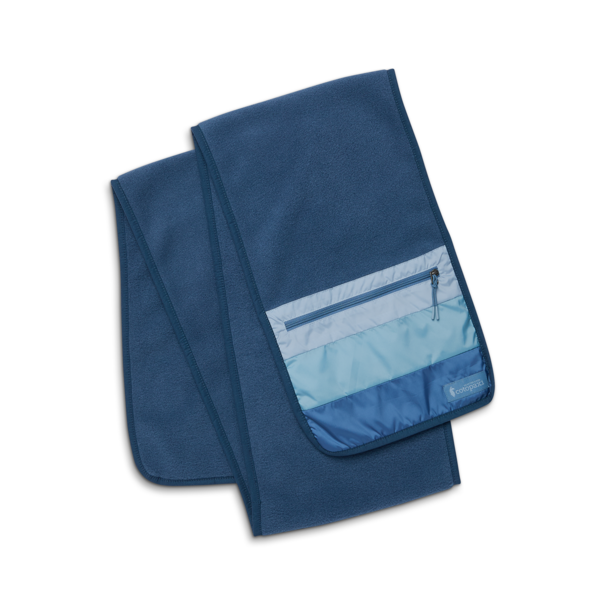 Teca Fleece Scarf, Deep Sea, Detail