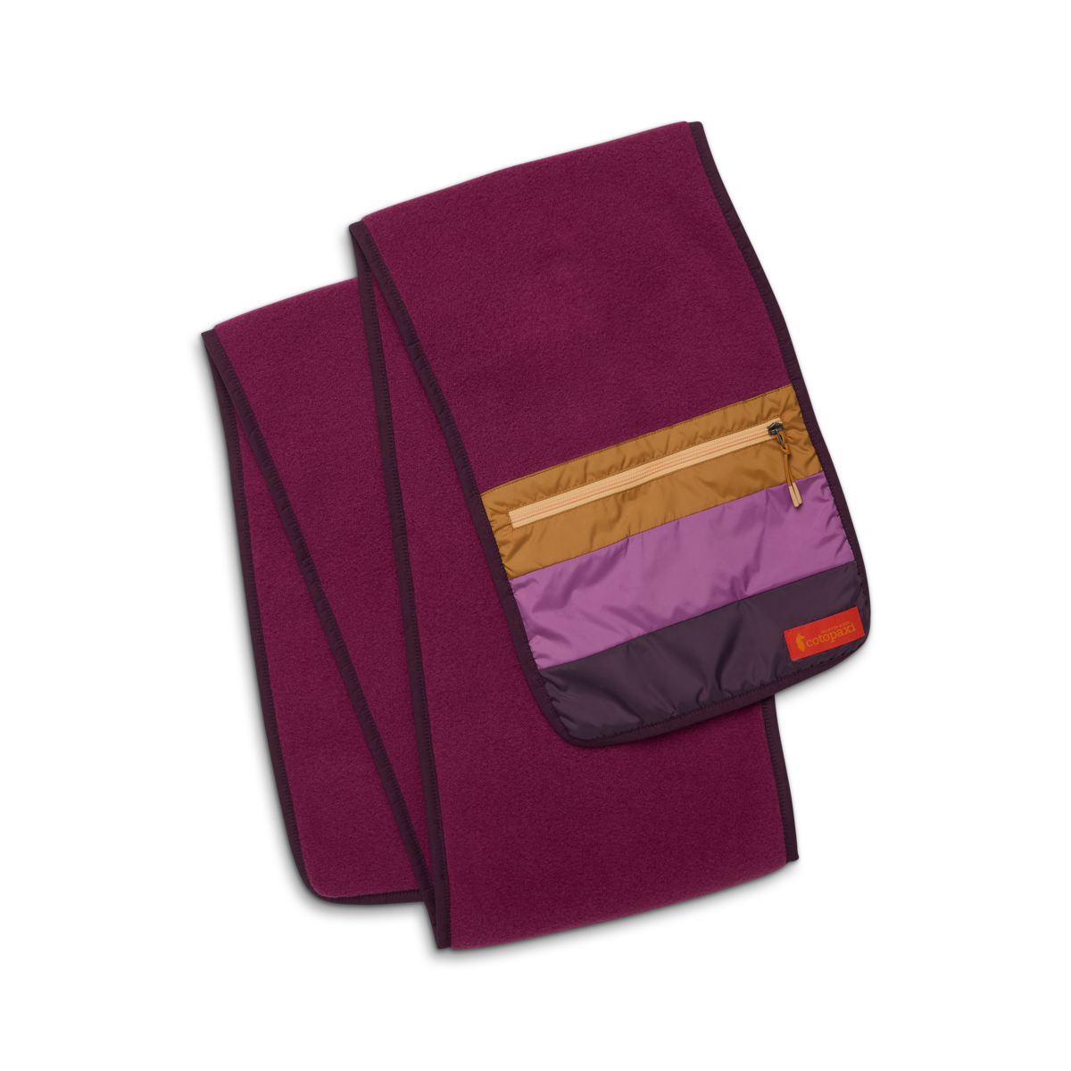 Teca Fleece Scarf, Jam, Detail