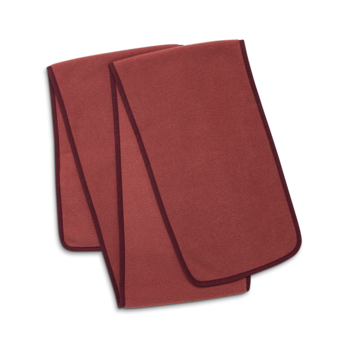 Teca Fleece Scarf, Nutmeg, Detail