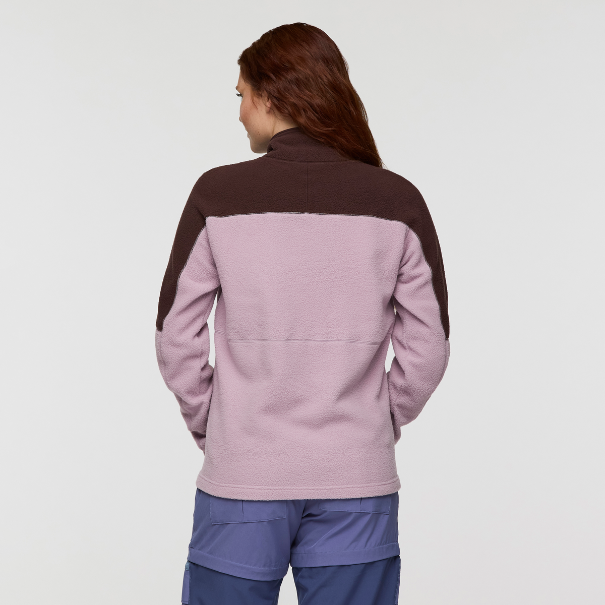 Abrazo Fleece Full-Zip Jacket - Women's, Coffee/Quartz, Model Caitlyn