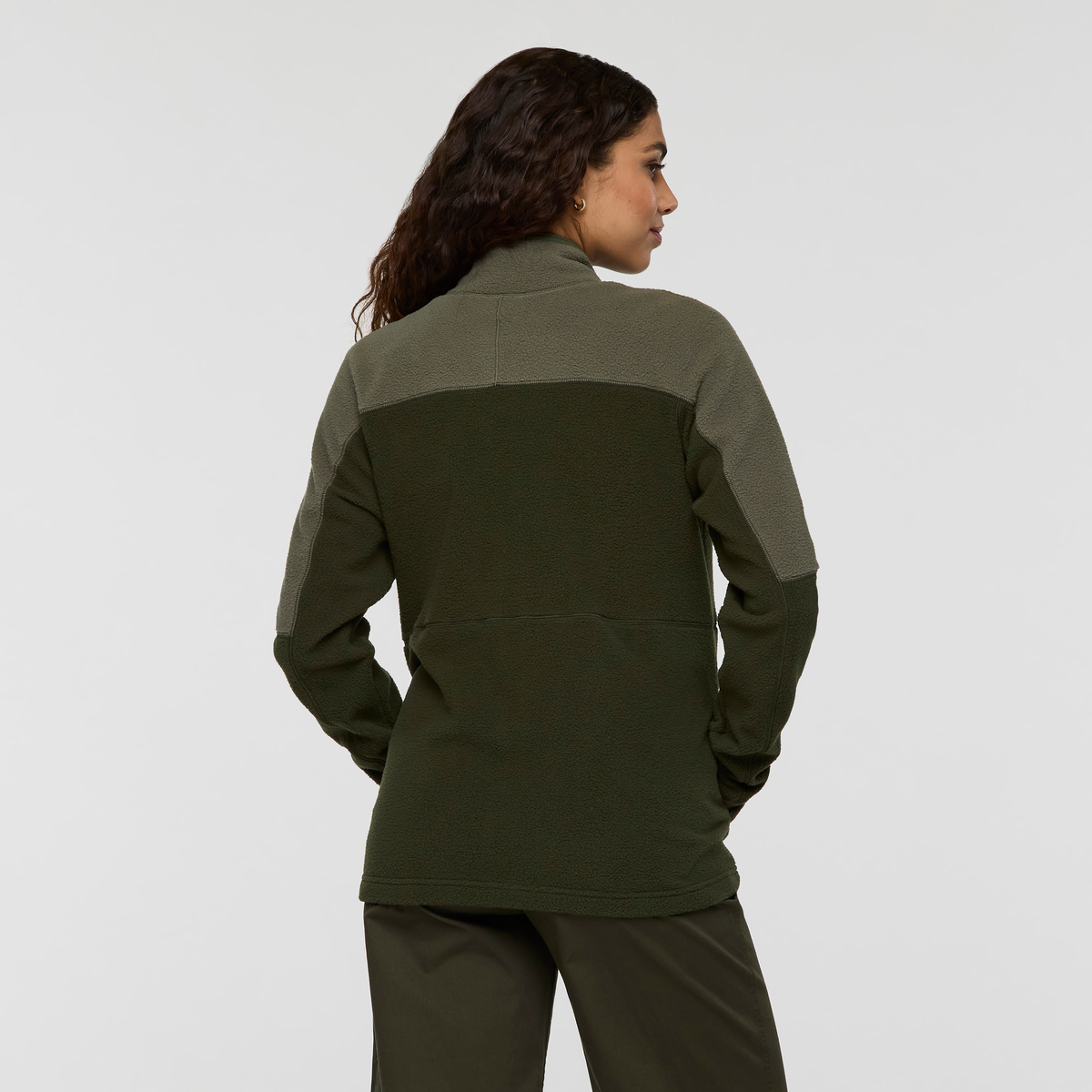 Abrazo Fleece Full-Zip Jacket - Women's, Fatigue/Woods, Model Avery