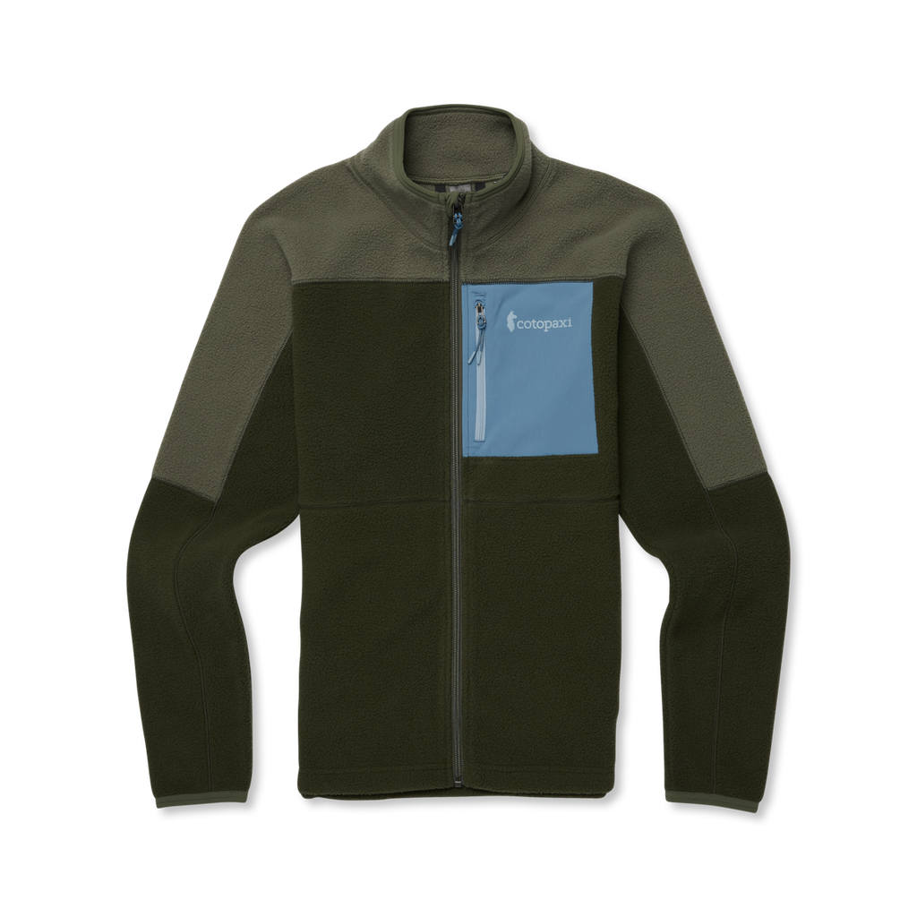 Abrazo Fleece Full-Zip Jacket - Women's, Fatigue/Woods, Model Avery, flatlay