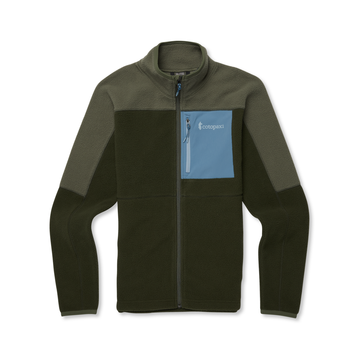 Abrazo Fleece Full-Zip Jacket - Women's, Fatigue/Woods, Model Avery, flatlay