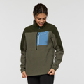 Abrazo Fleece Half-Zip Jacket - Women's, Woods/Fatigue, Model Avery