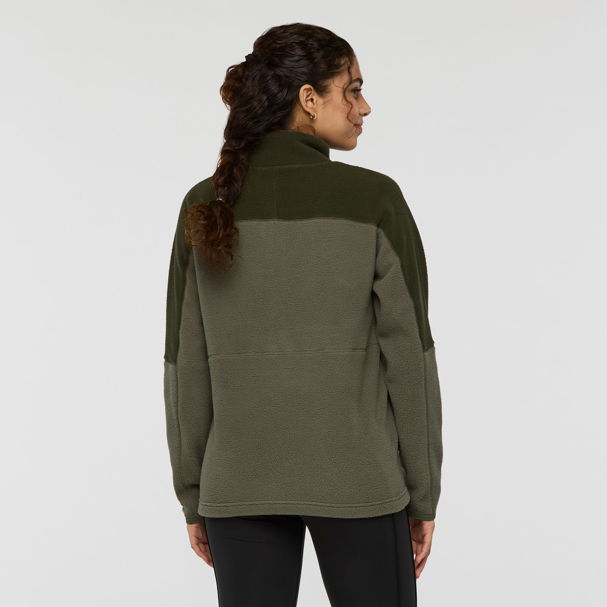 Abrazo Fleece Half-Zip Jacket - Women's, Woods/Fatigue, Model Avery