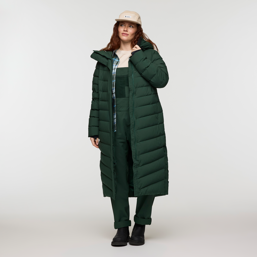Alivio Down Long Parka - Women's, Cargo, Model Caitlyn