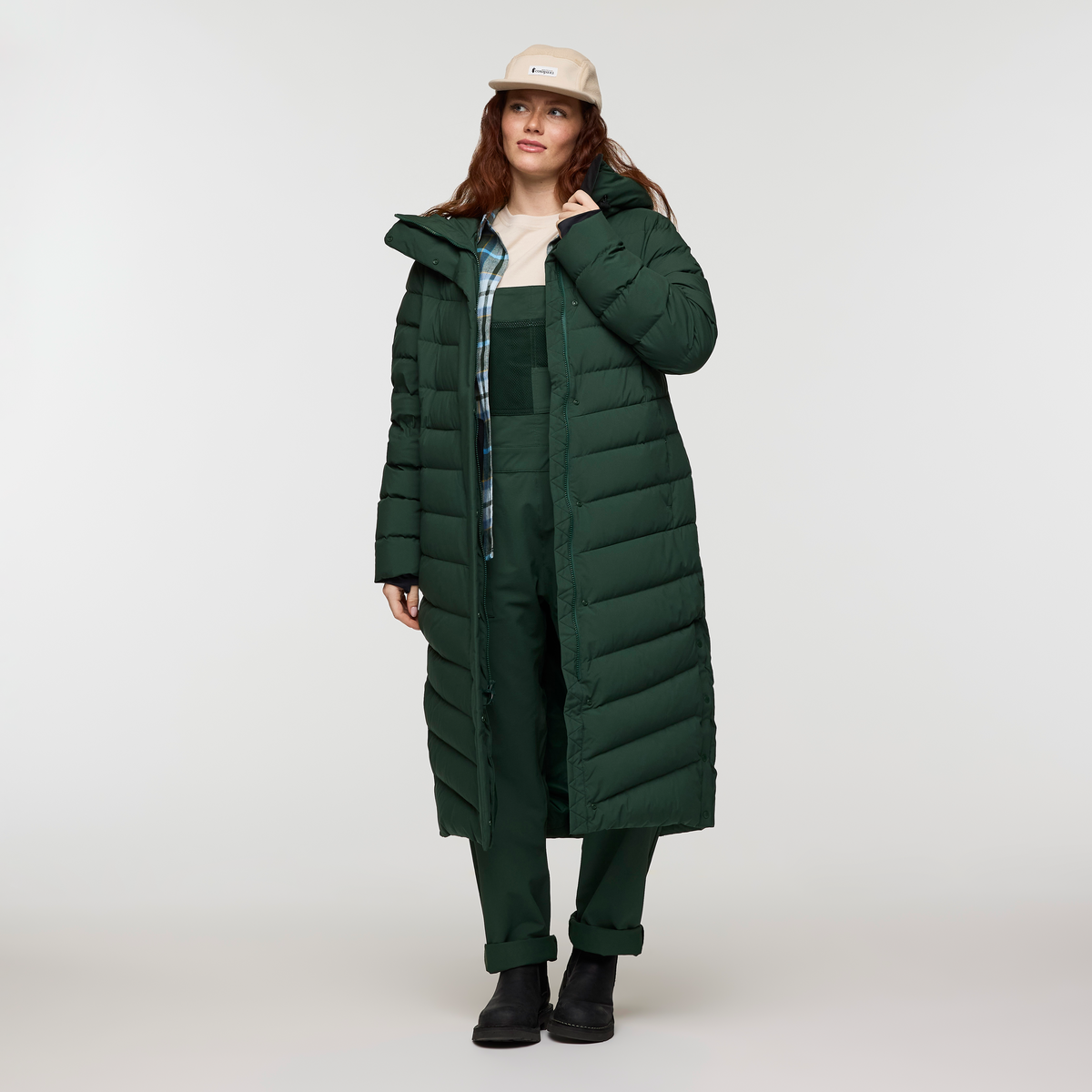 Alivio Down Long Parka - Women's, Cargo, Model Caitlyn