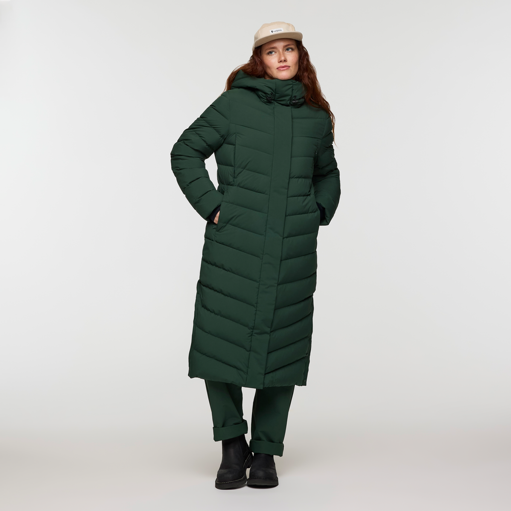 Alivio Down Long Parka - Women's, Cargo, Model Caitlyn