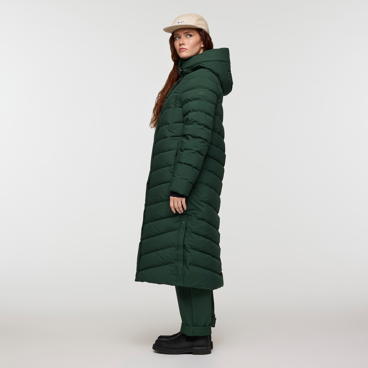 Alivio Down Long Parka - Women's, Cargo, Model Caitlyn