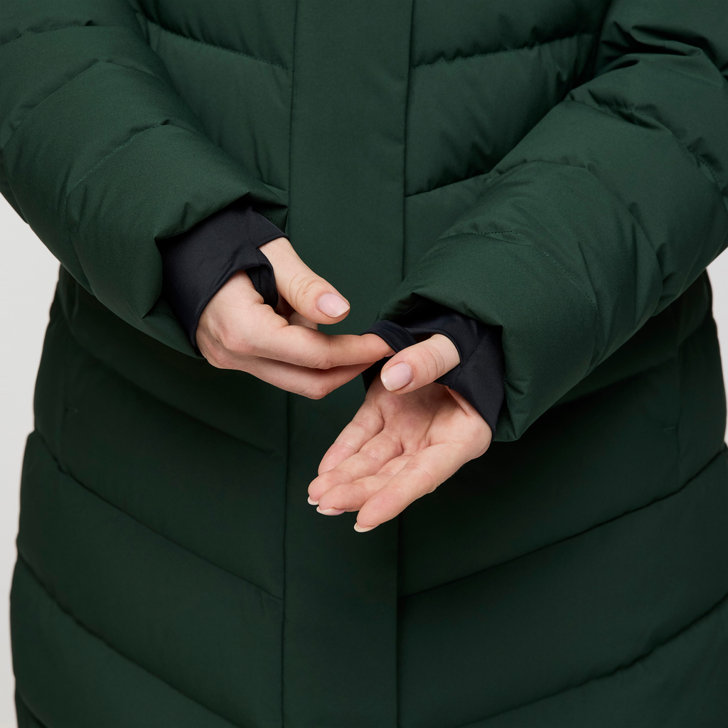 Alivio Down Long Parka - Women's, Cargo, Model Caitlyn