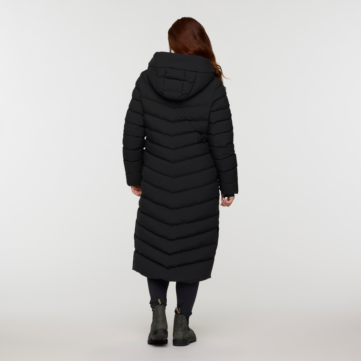Alivio Down Long Parka - Women's, Cotopaxi Black, Model Caitlyn
