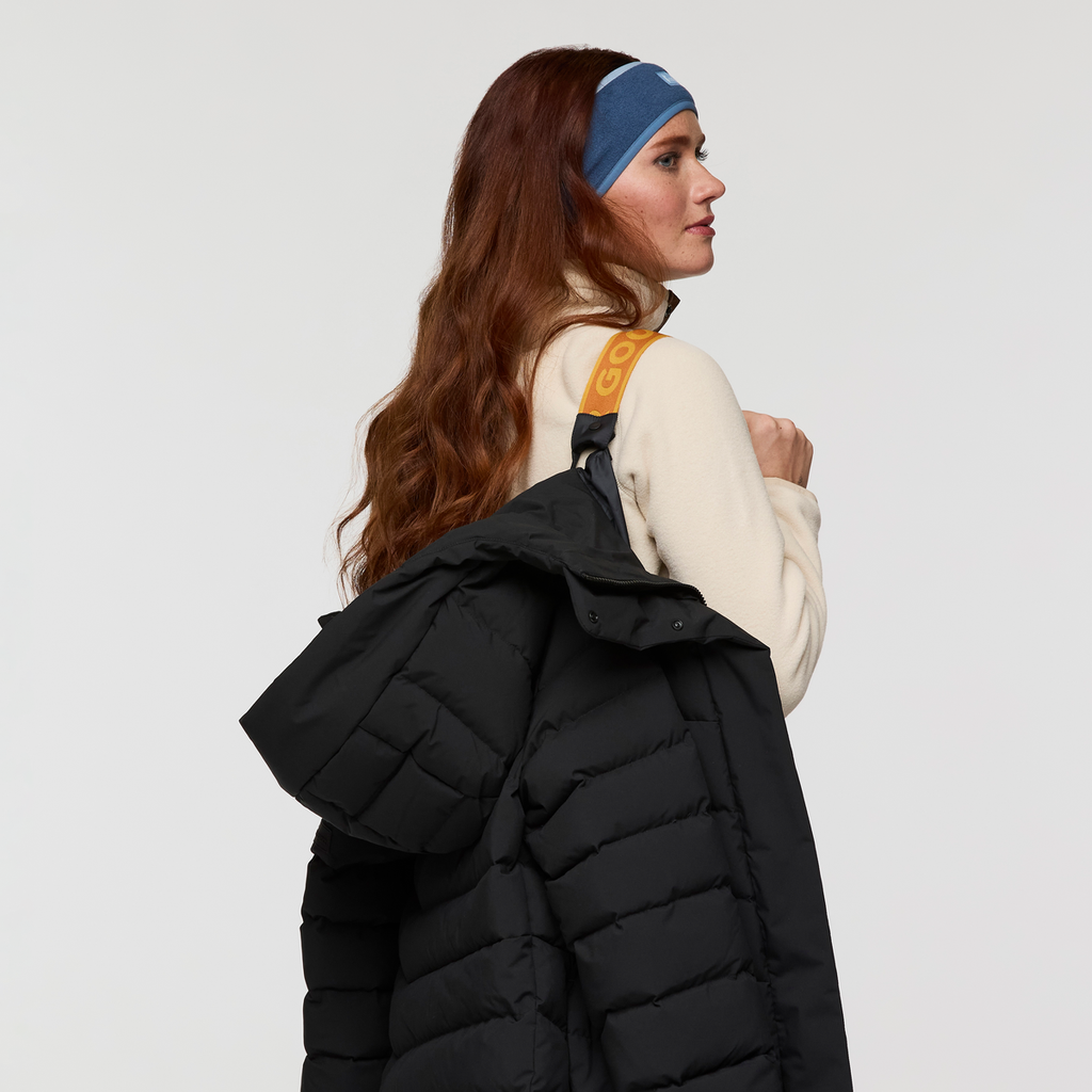 Alivio Down Long Parka - Women's, Cotopaxi Black, Model Caitlyn