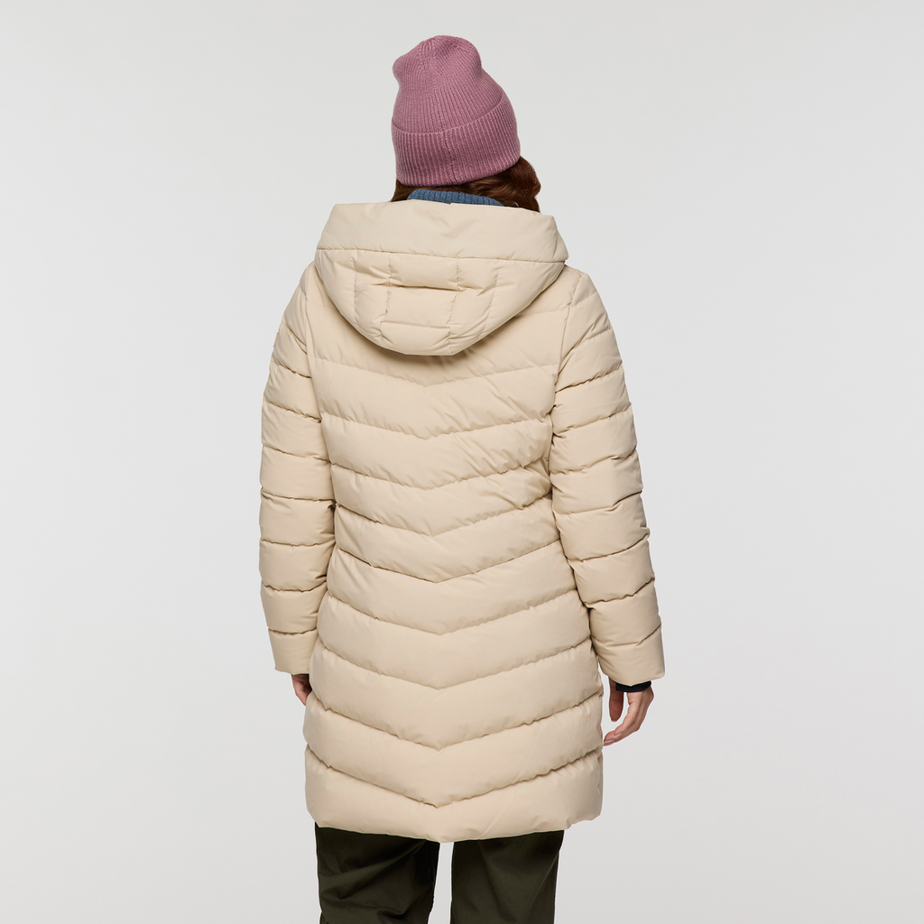 Alivio Down Parka - Women's, Cream, Model Caitlyn