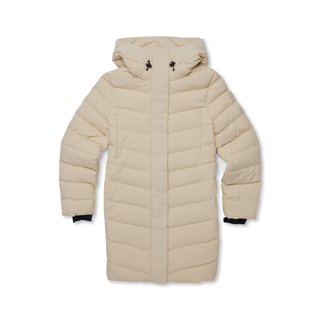 Alivio Down Parka - Women's, Cream, Model Caitlyn