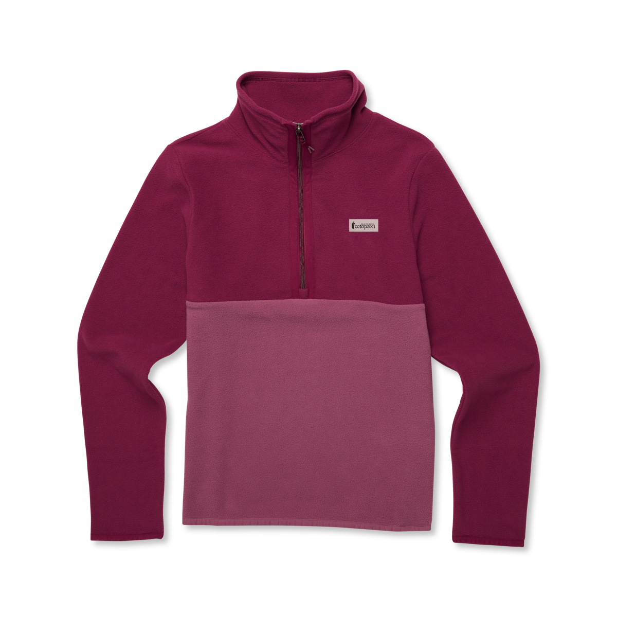 Amado Fleece Pullover - Women's, Jam/Fig, Model Avery, flatlay