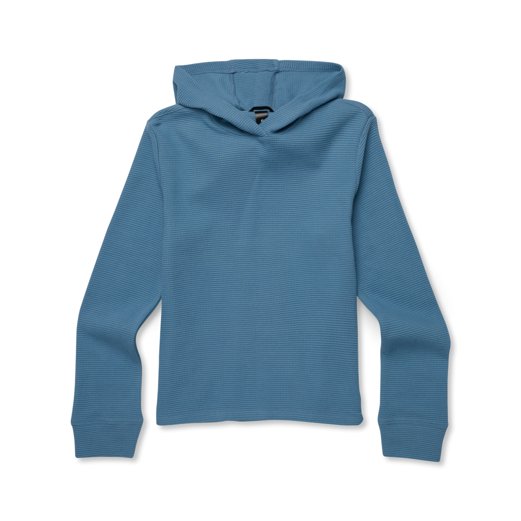 Atajo Long-Sleeve Waffle Hoodie - Women's, Fjord, flatlay