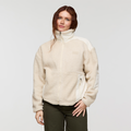 Bacano Fleece Jacket - Women's, Cream/Bone, Model Caitlyn