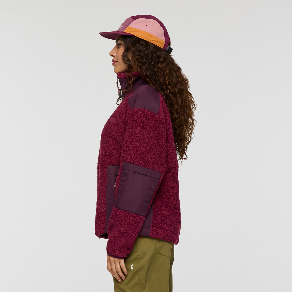 Bacano Fleece Jacket - Women's, Jam/Blackberry, Model Avery