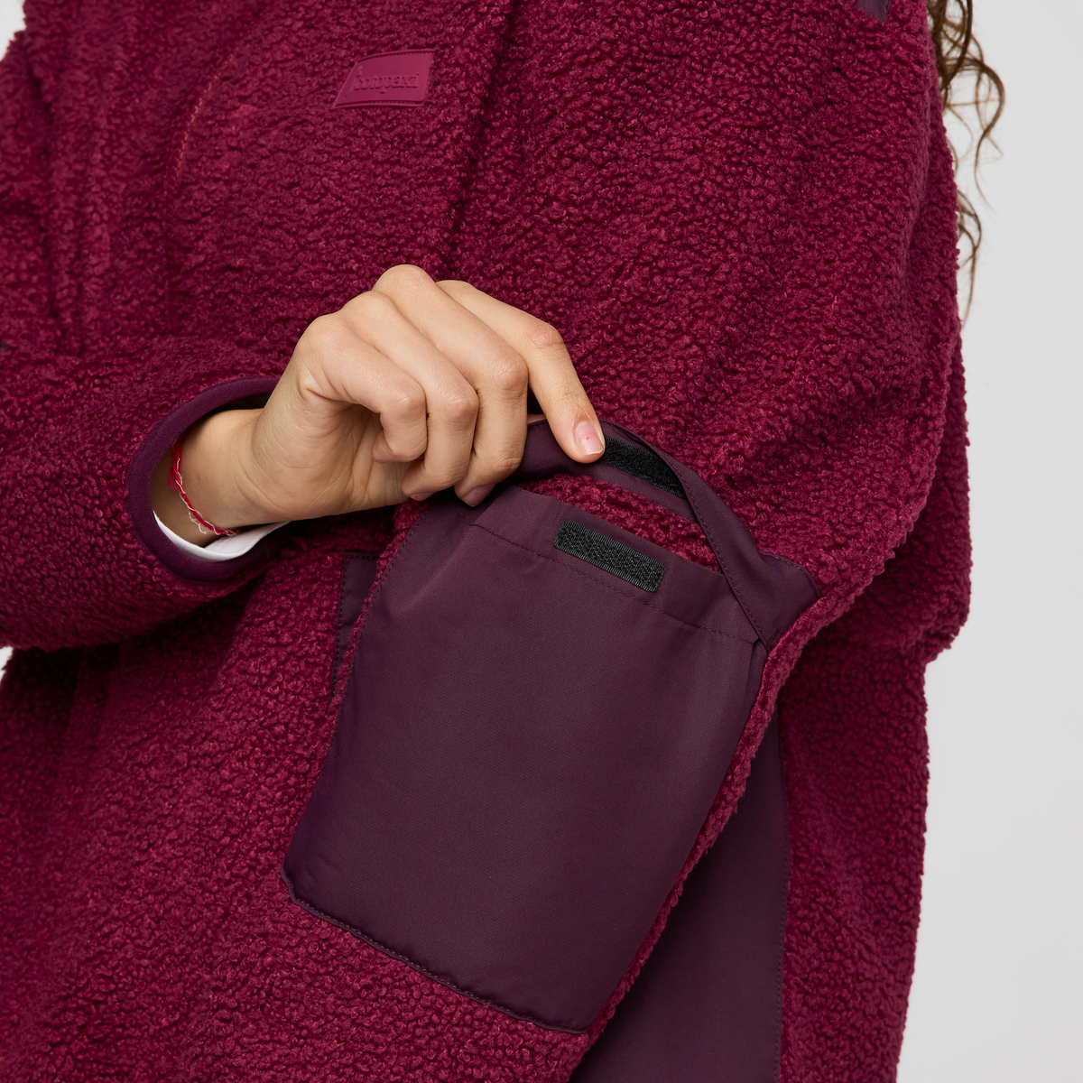 Bacano Fleece Jacket - Women's, Jam/Blackberry, Model Avery