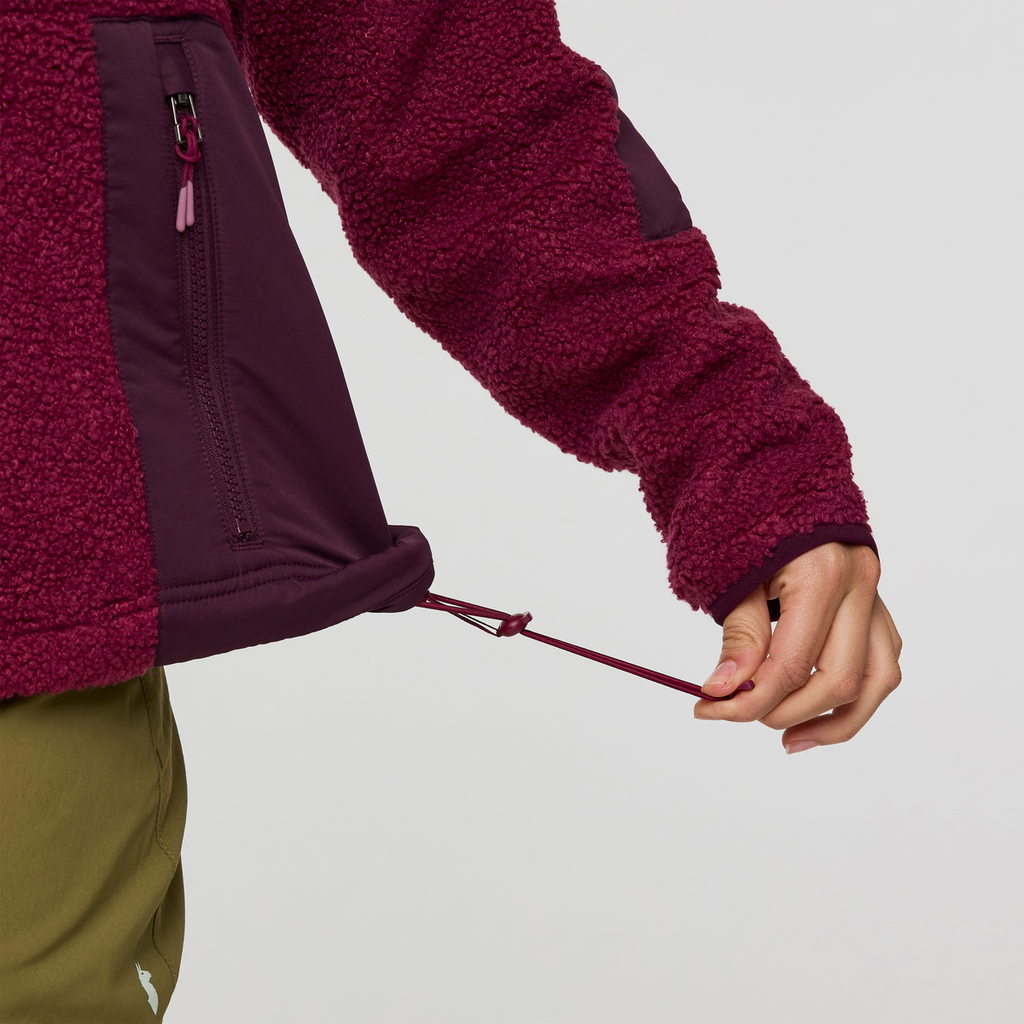 Bacano Fleece Jacket - Women's, Jam/Blackberry, Model Avery