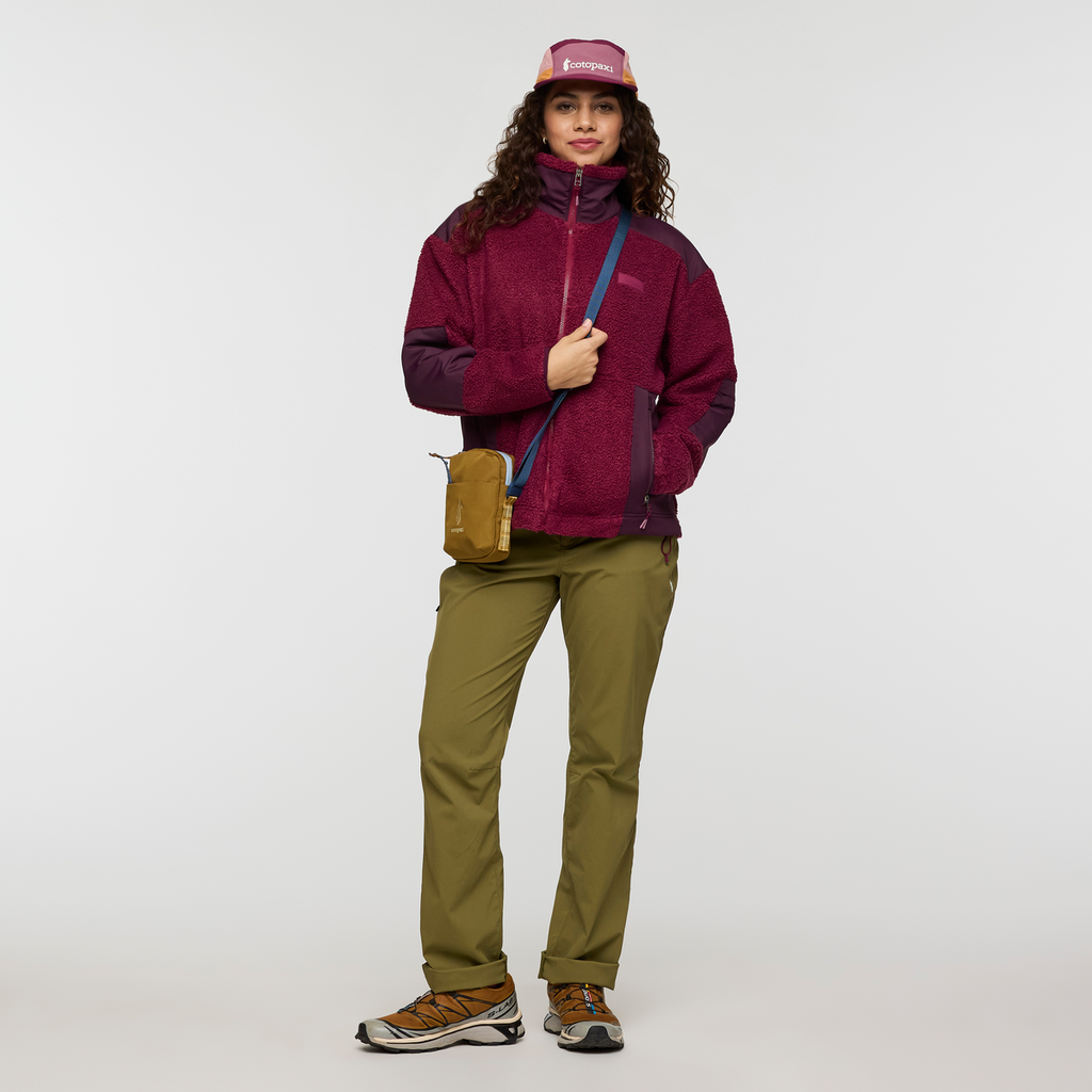Bacano Fleece Jacket - Women's, Jam/Blackberry, Model Avery