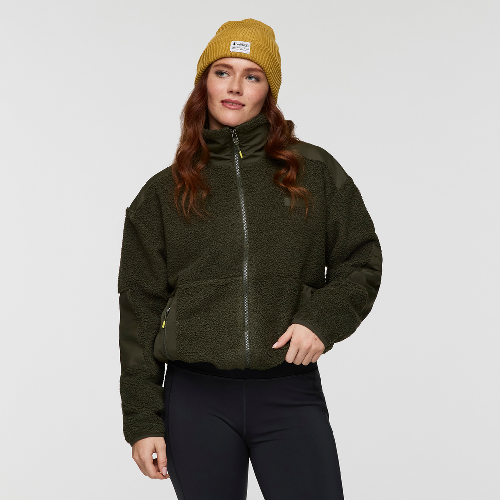 Bacano Fleece Jacket - Women's, Woods, Model Caitlyn