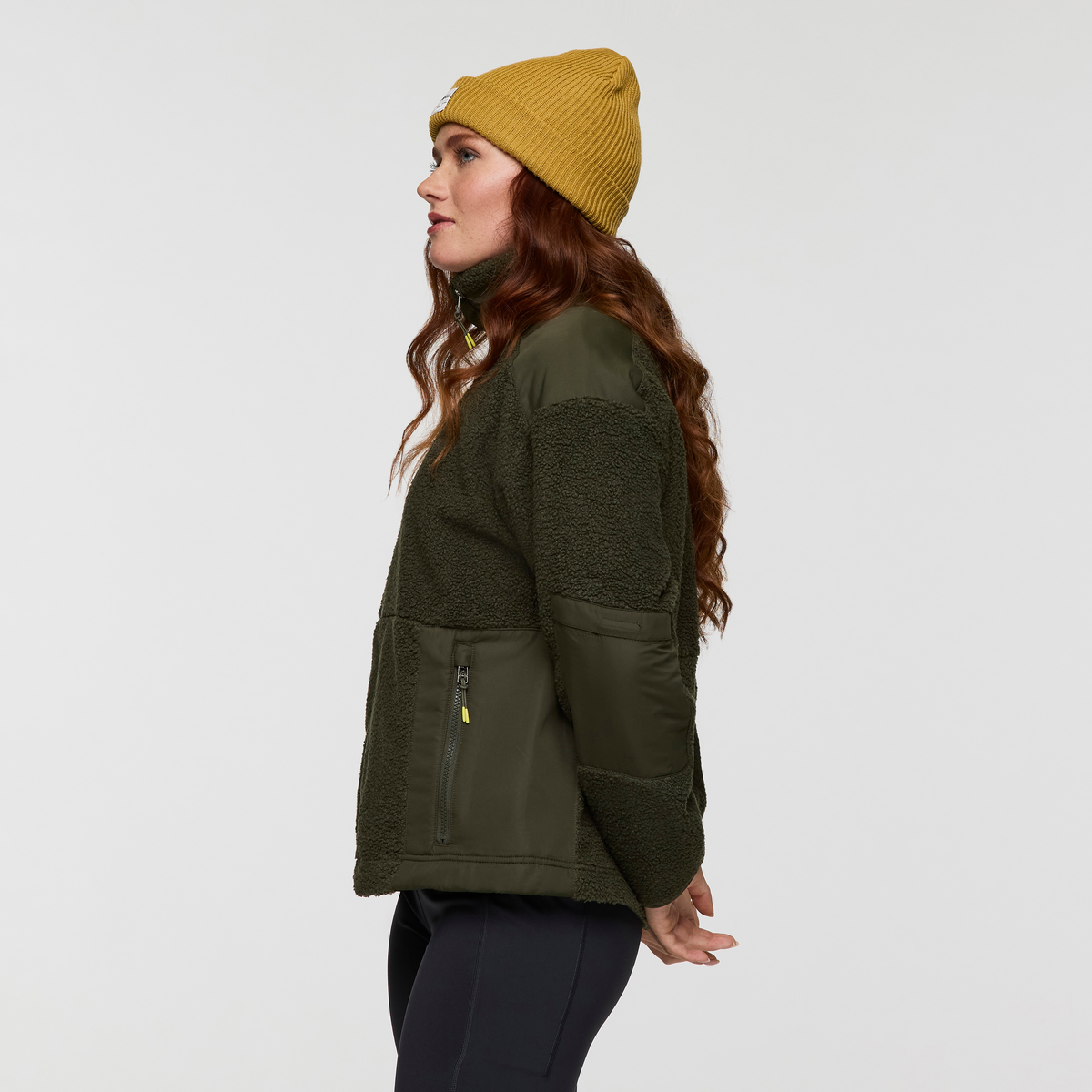 Bacano Fleece Jacket - Women's, Woods, Model Caitlyn