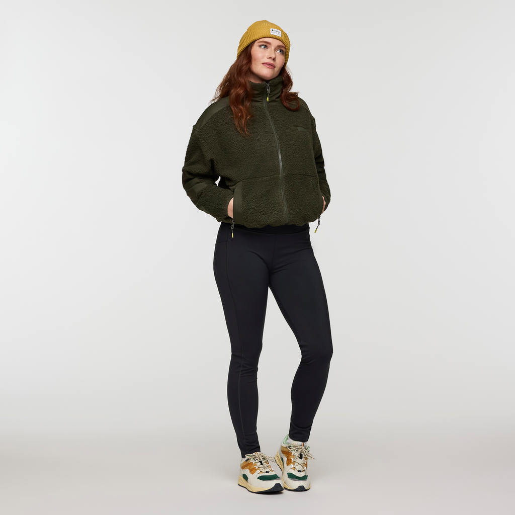 Bacano Fleece Jacket - Women's, Woods, Model Caitlyn